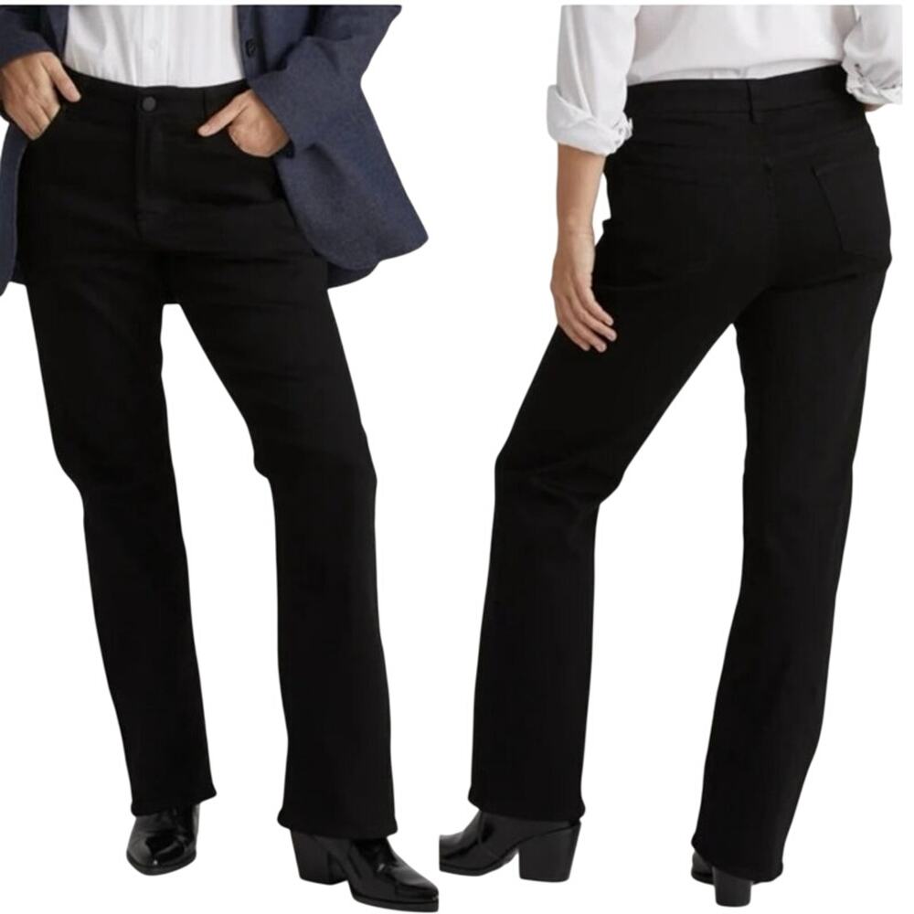 UNIVERSAL STANDARD Marne Bootcut Jeans 32” Inseam Black - Sz Small - NWT
